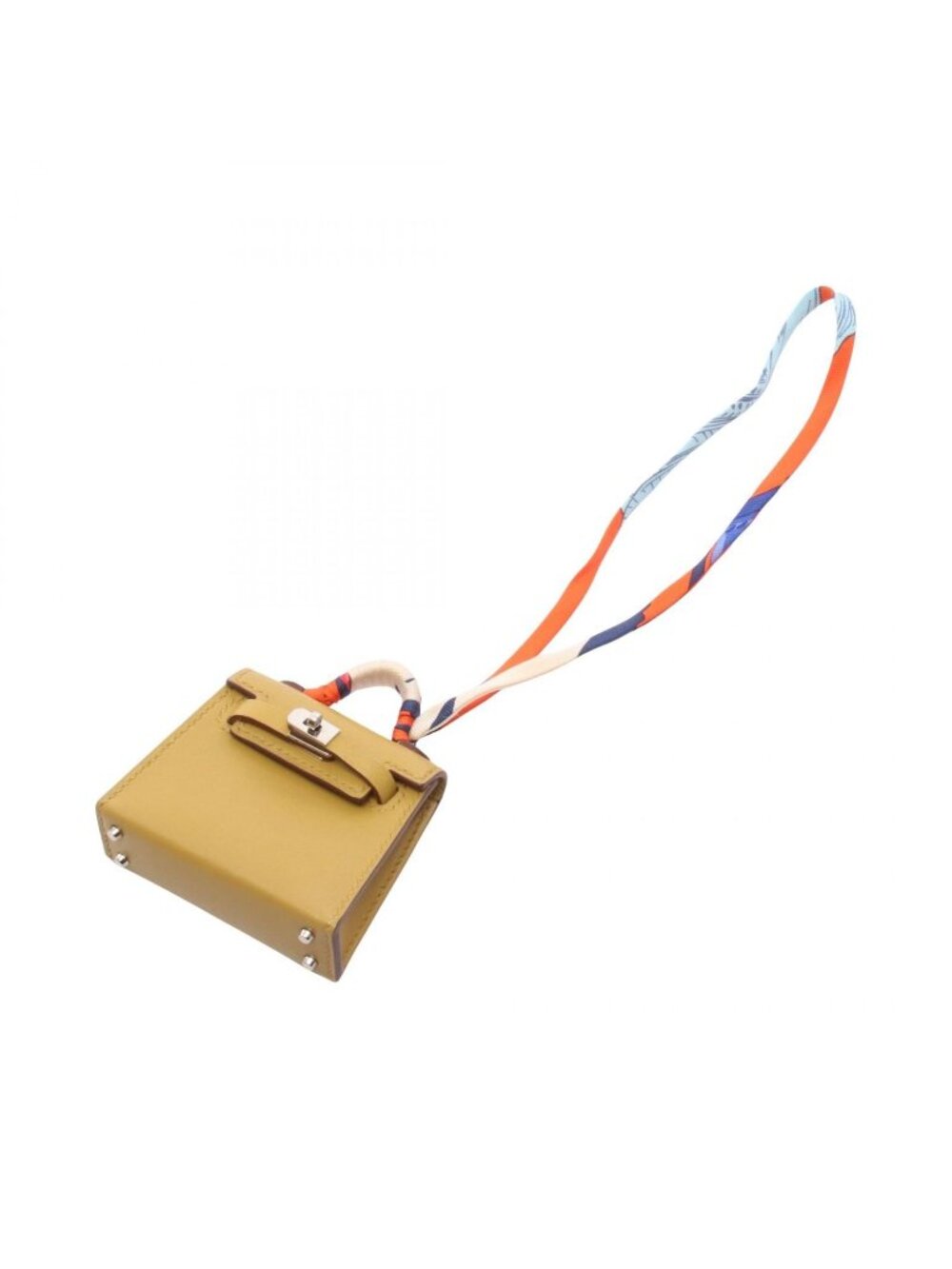 Hermes Charm Kelly Twilly Cardamom Silk Leather